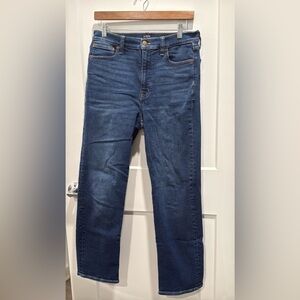 J. Crew Factory - Women's Stovepipe Jeans - Dark Blue - Size: 28